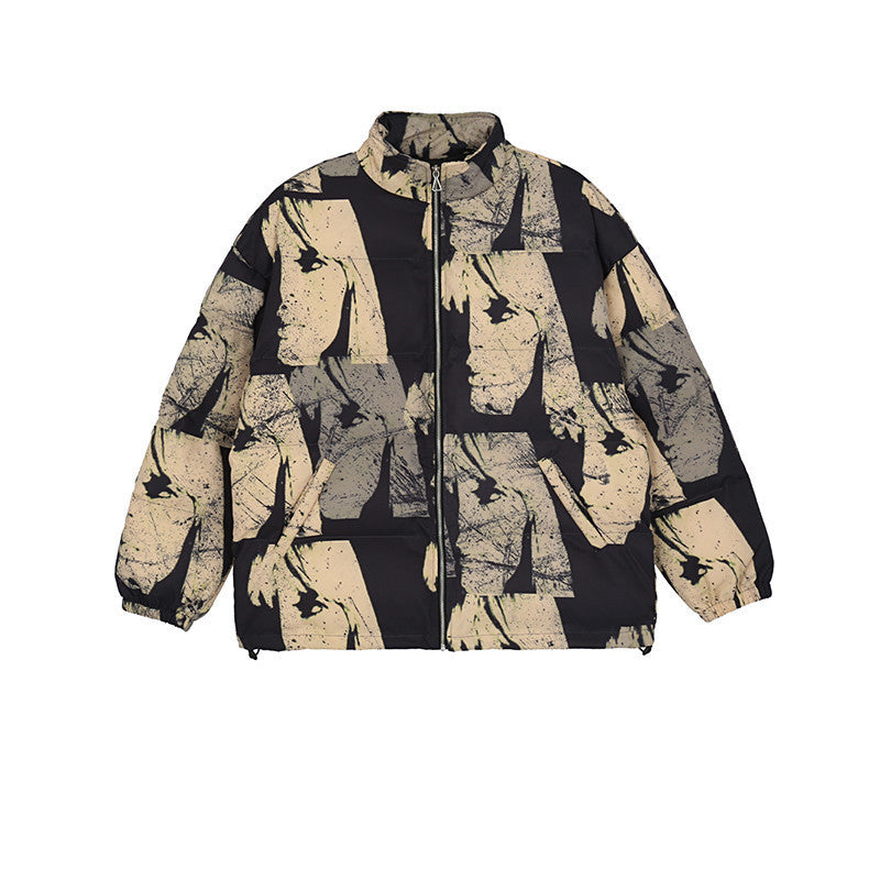 Dark Tide Brand Cartoon Print Cotton Jacket - Bellarte Enchanté Dark Tide Brand Cartoon Print Cotton Jacket